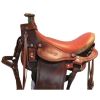 Silla de Vaquería ENLAZADORA Natural Engrasada -  Sillas para caballos