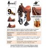 Silla de Vaquería ENLAZADORA Natural Engrasada -  Sillas para caballos