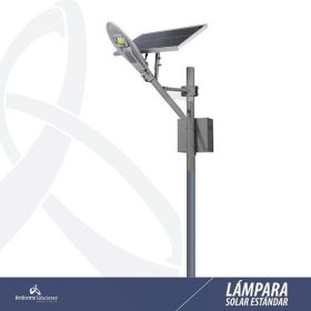 Lampara Solar Led con Poste Línea Estándar 90W 9m 6 Horas -  Lamparas solares y calentadores