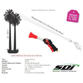 PISTOLA TURBO PA 30 DE LARGO ALCANCE PARA EQUIPOS A MOTOR -  Fumigadoras